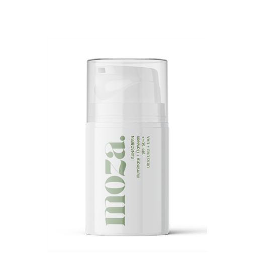 MOZA. Sunscreen ILLUMINATE + FLAWLESS SPF50++